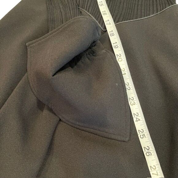 Ellery Calabasas Zip Front Snake Panel Black Dress Full Skirt Size 2 - Picture 14 of 16